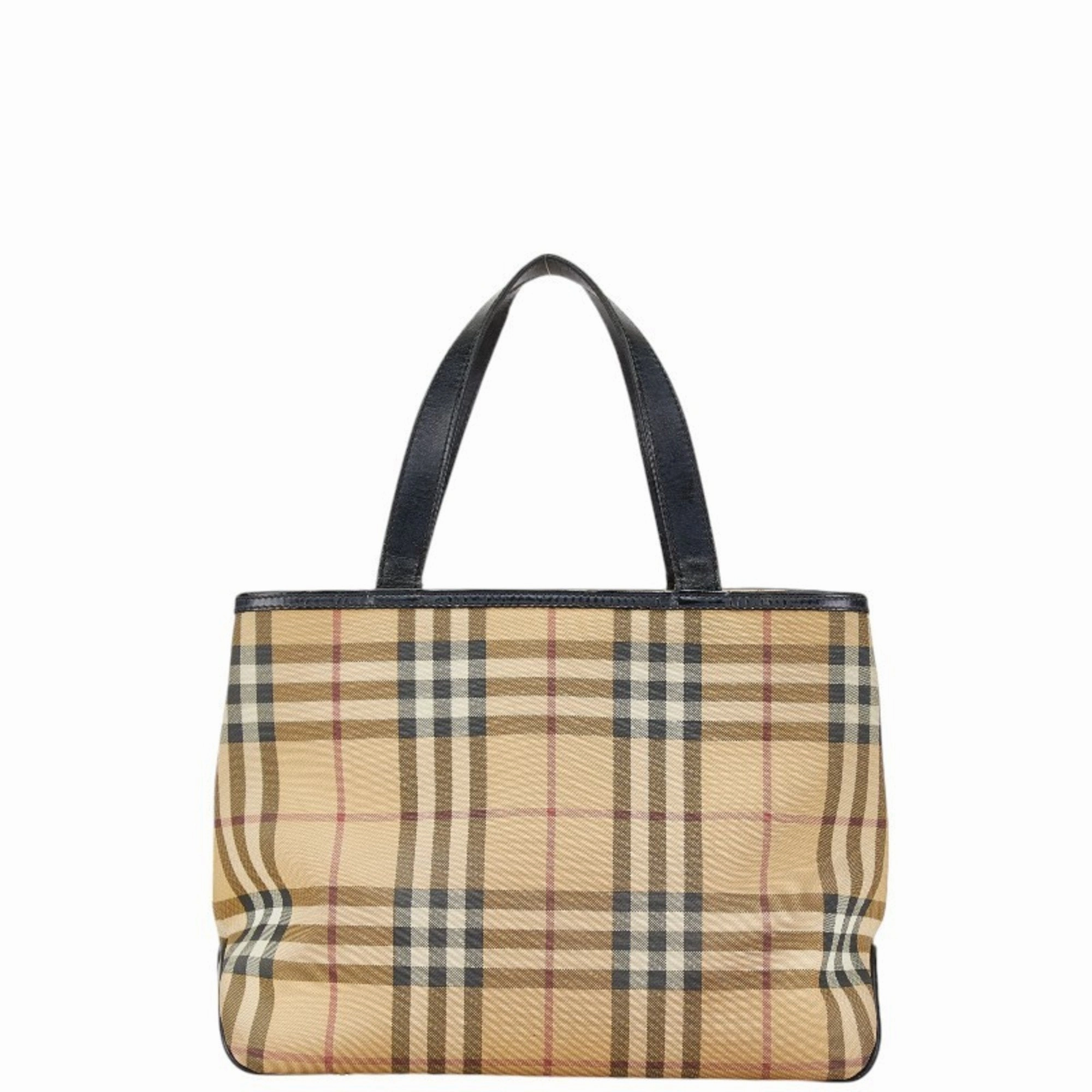Burberry   Canvas Leather Handbag (Pre-Owned)