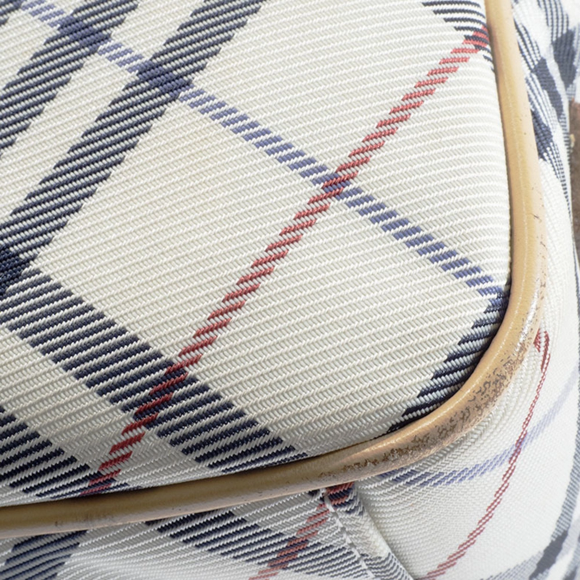 Burberry blue Label Canvas Leather Shoulder Bag (Pre-Owned)