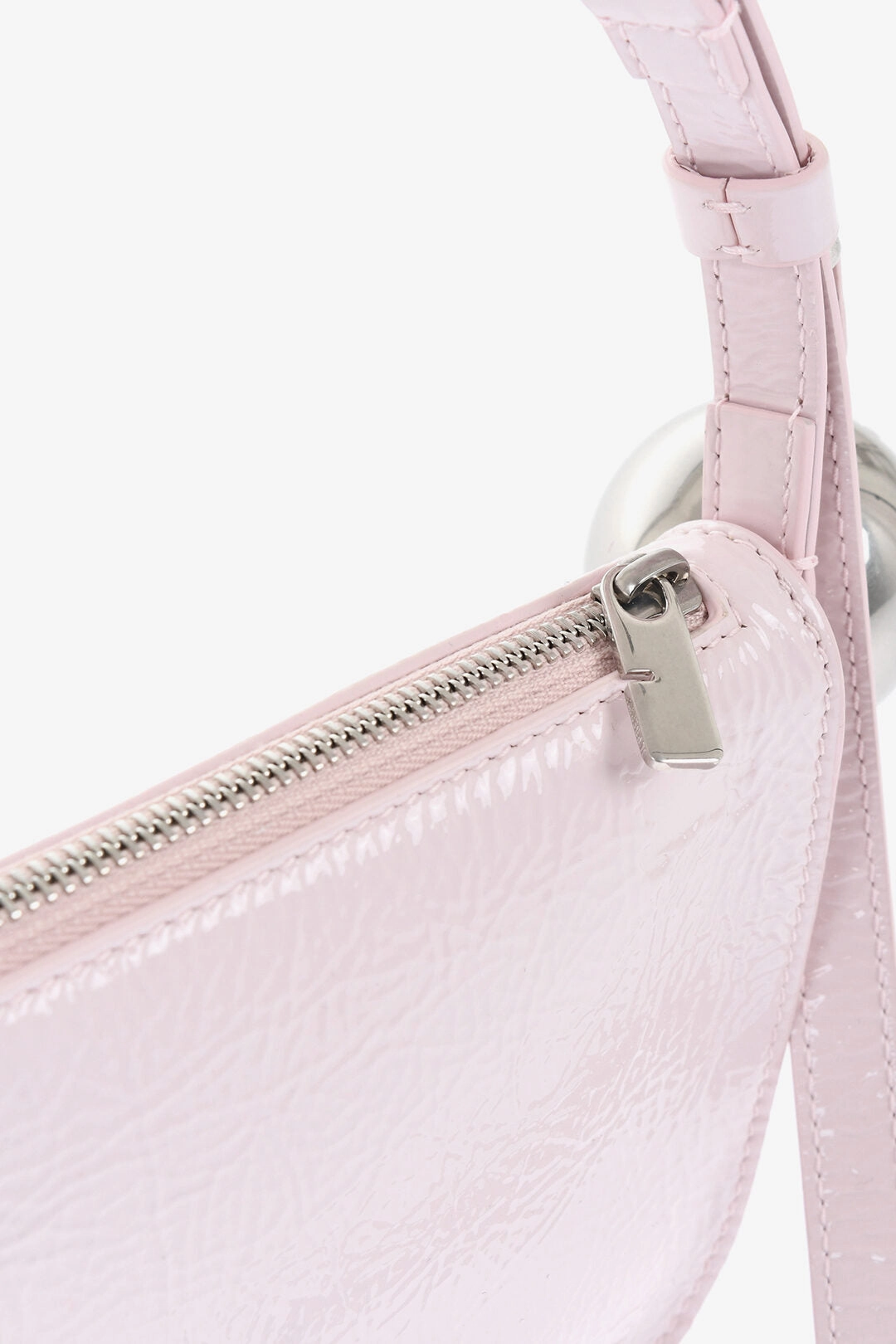 Burberry Crakle Leather Shield Sling Shoulder Bag With Maxi Charm