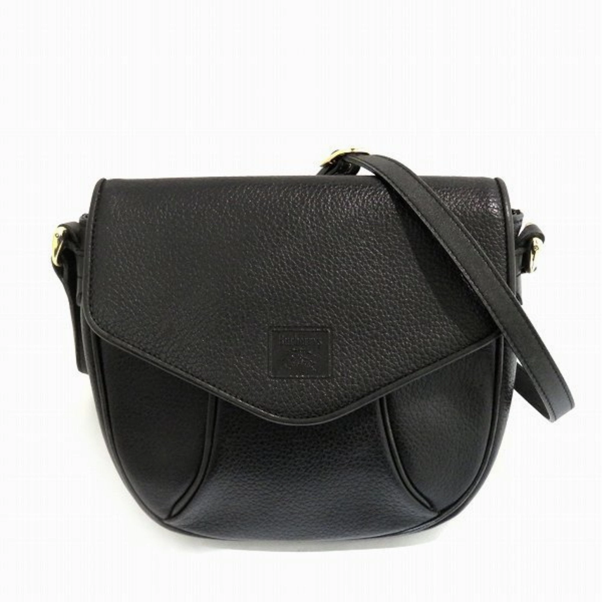 Burberry  Leather Canvas Shoulder Bag (Pre-Owned)