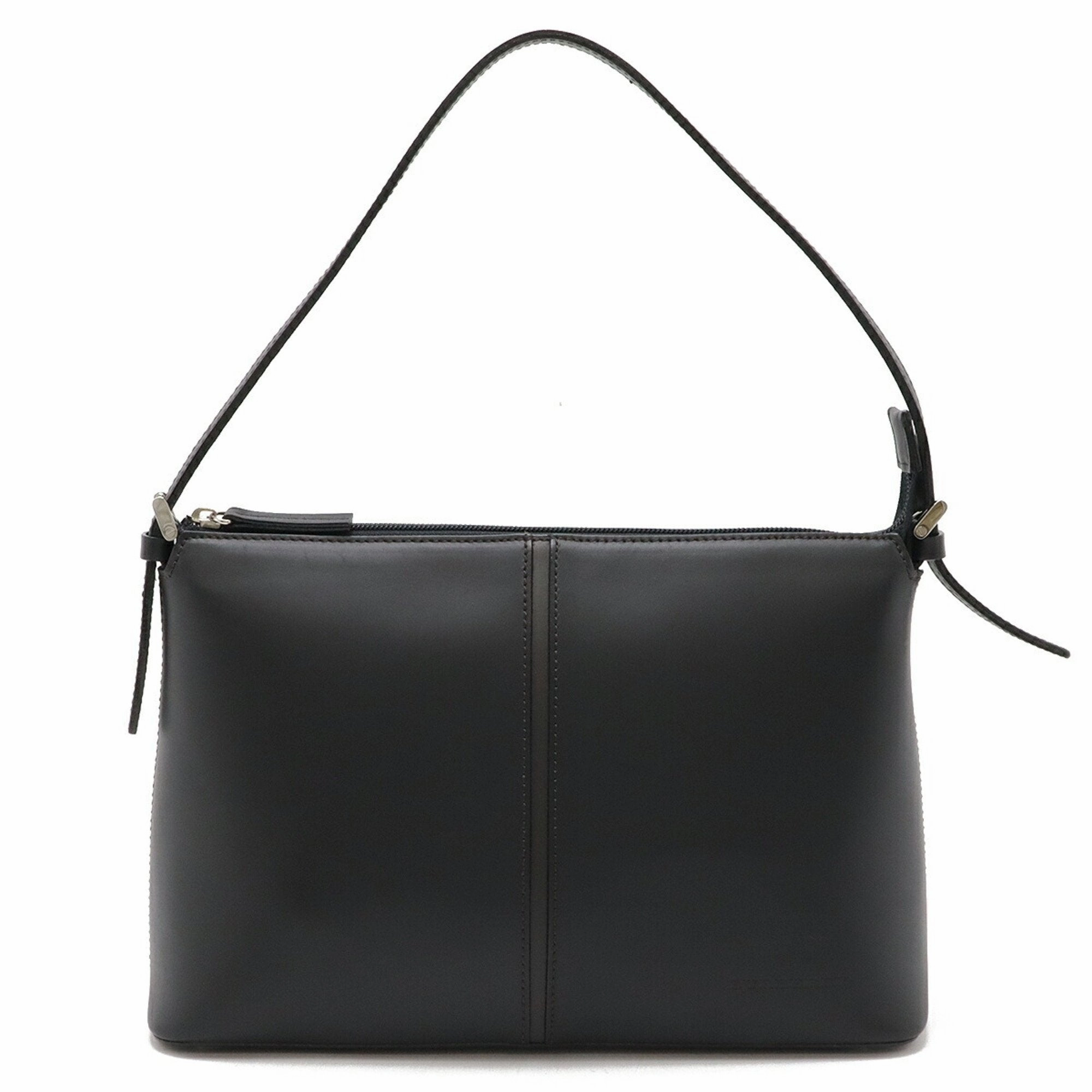 Burberry Leather Handbag Shoulder Bag (Pre-Owned)