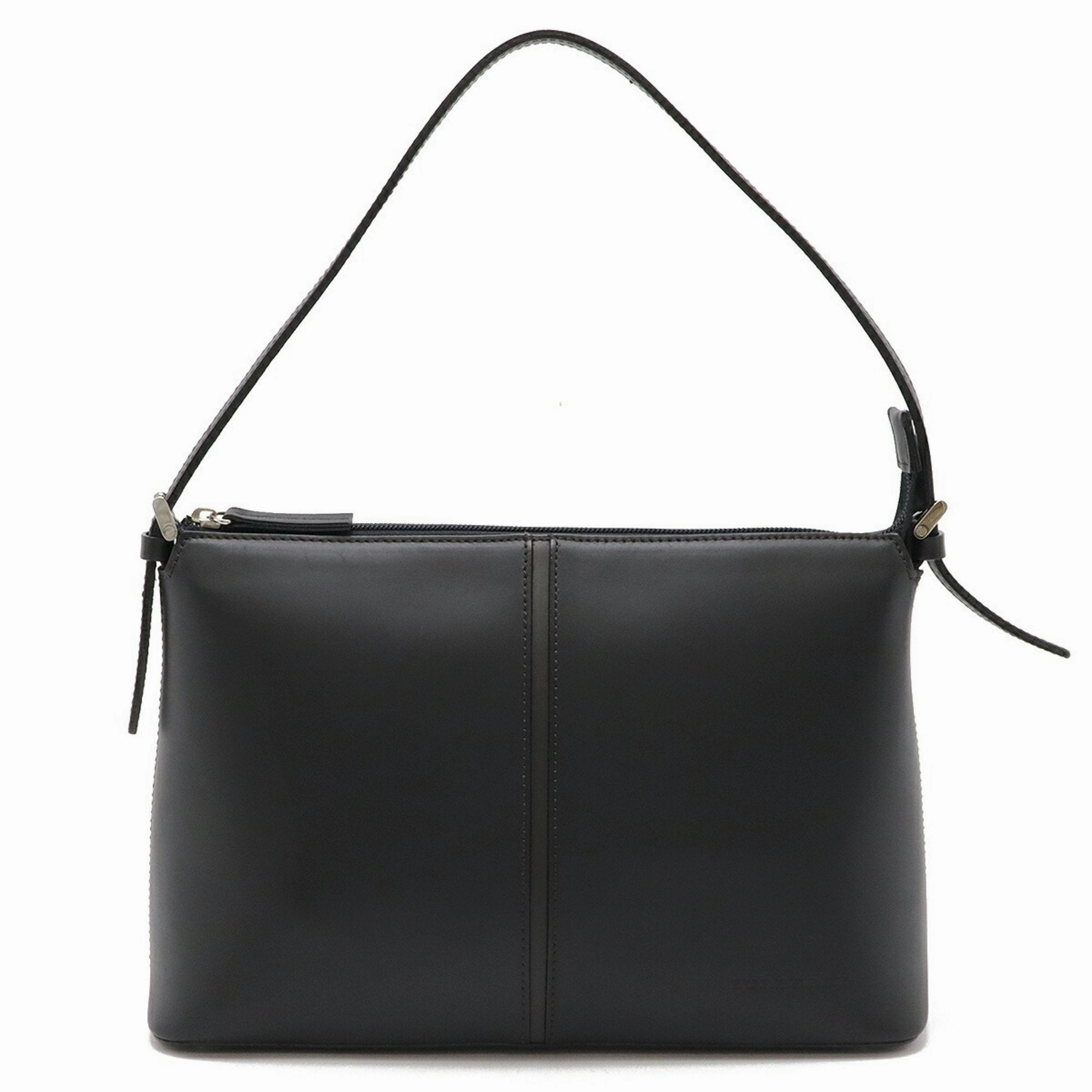 Burberry Leather Handbag Shoulder Bag (Pre-Owned)