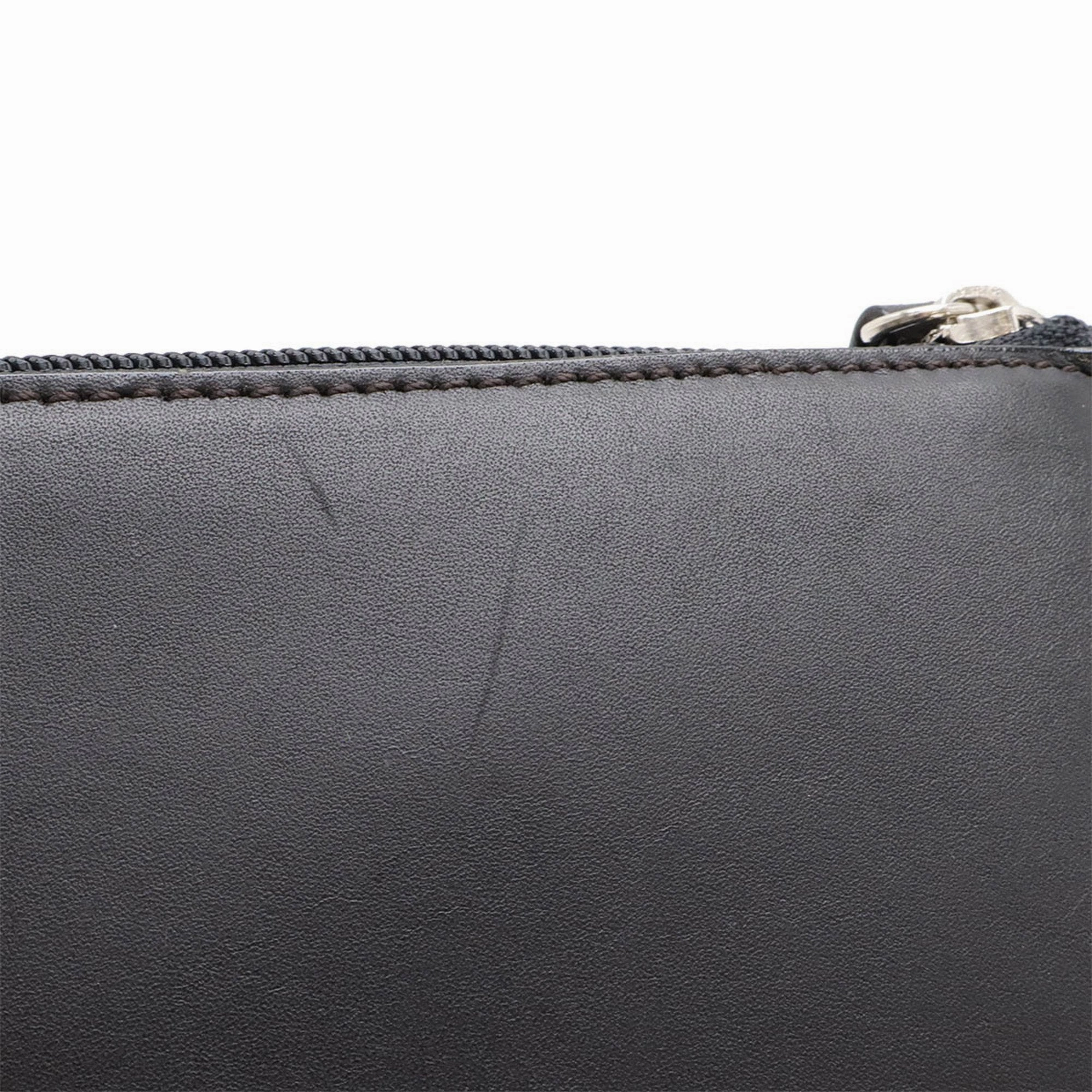 Burberry Leather Handbag Shoulder Bag (Pre-Owned)