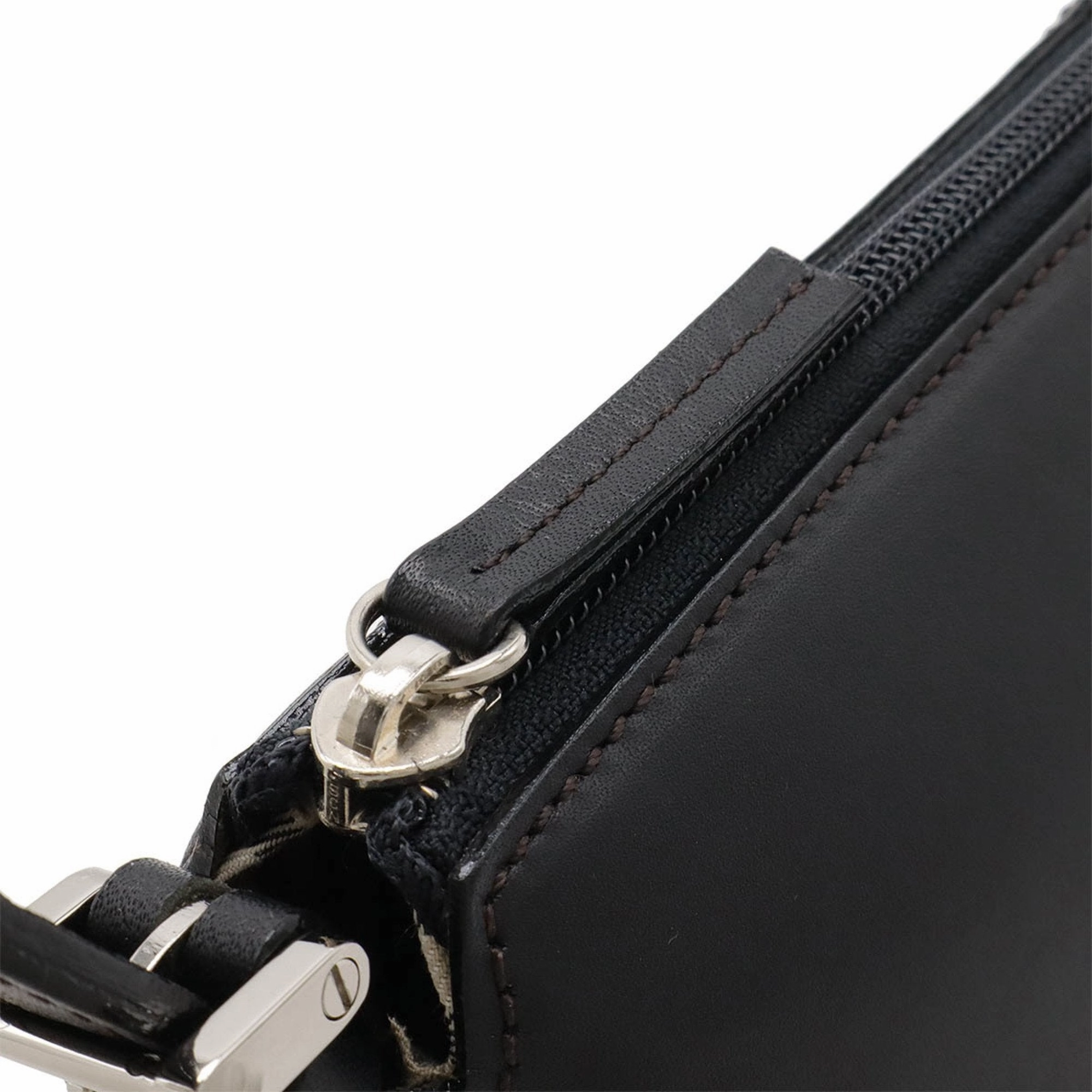 Burberry Leather Handbag Shoulder Bag (Pre-Owned)