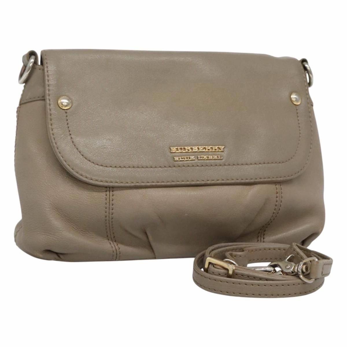 Burberry Leather Shoulder Bag (Pre-Owned)