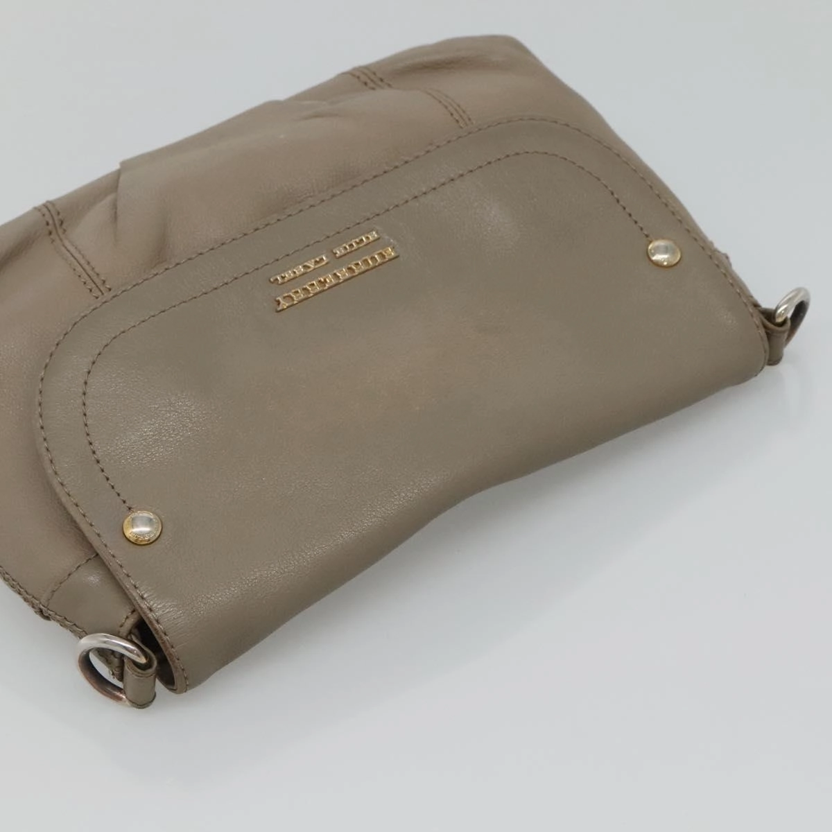 Burberry Leather Shoulder Bag (Pre-Owned)