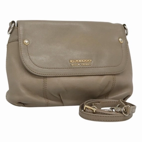 Burberry Leather Shoulder Bag (Pre-Owned)