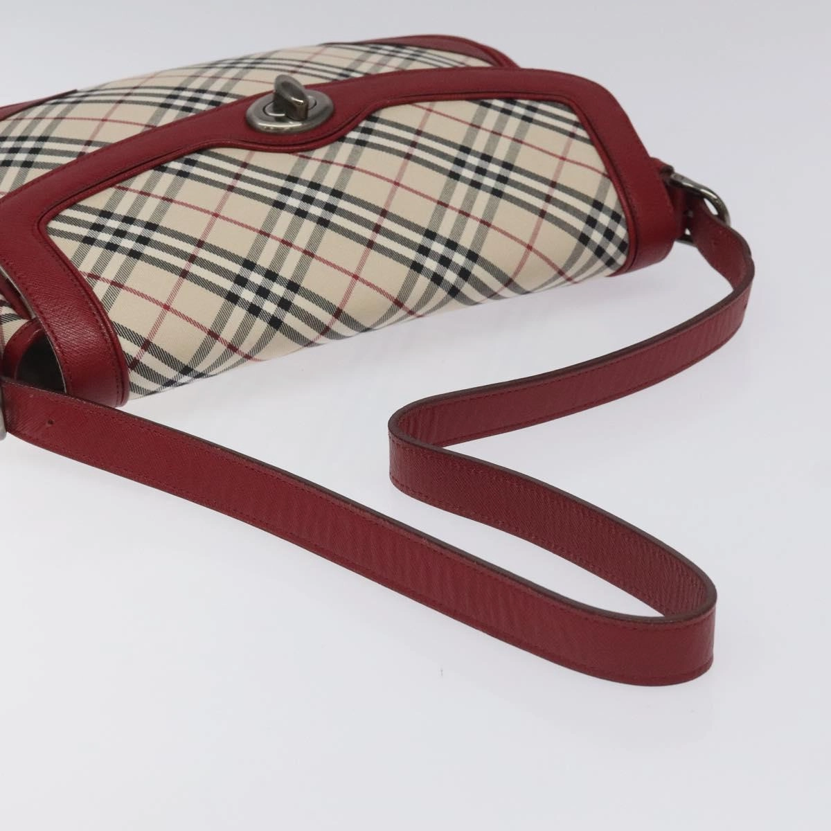 Burberry Nova Check Canvas Shoulder Bag (Pre-Owned)