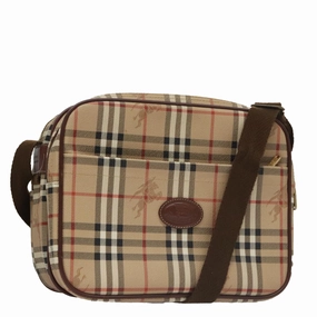 Burberry Nova Check Canvas Shoulder Bag (Pre-Owned)