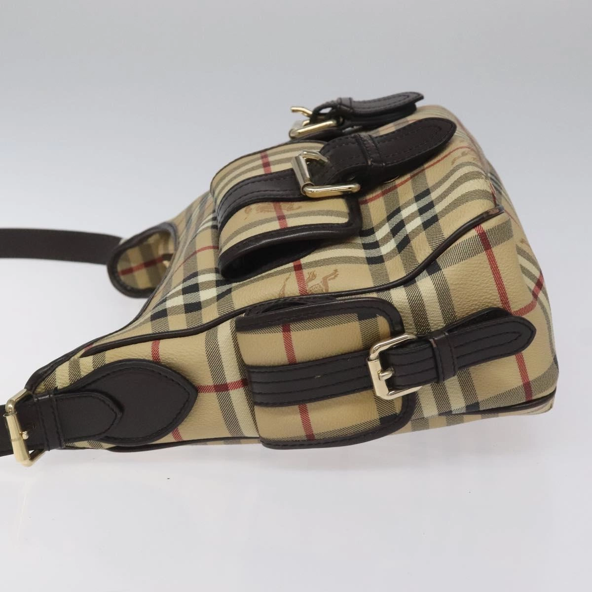 Burberry Nova Check Canvas Shoulder Bag (Pre-Owned)