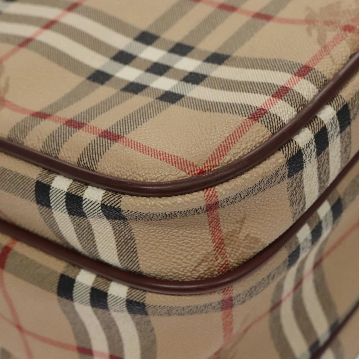 Burberry Nova Check Canvas Shoulder Bag (Pre-Owned)