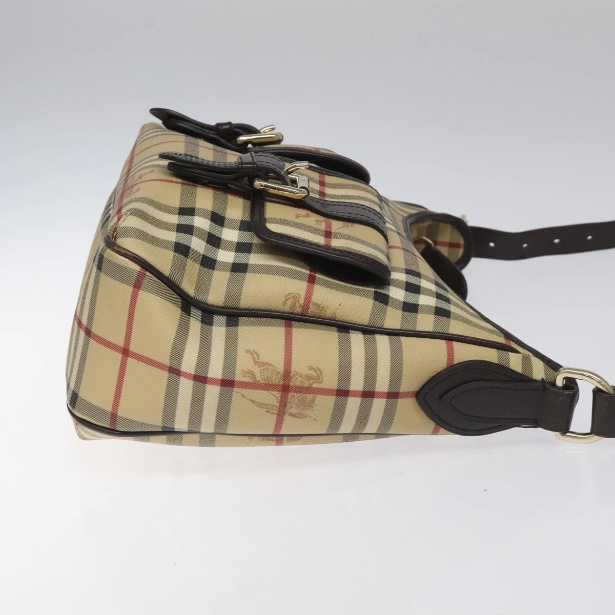 Burberry Nova Check Canvas Shoulder Bag (Pre-Owned)