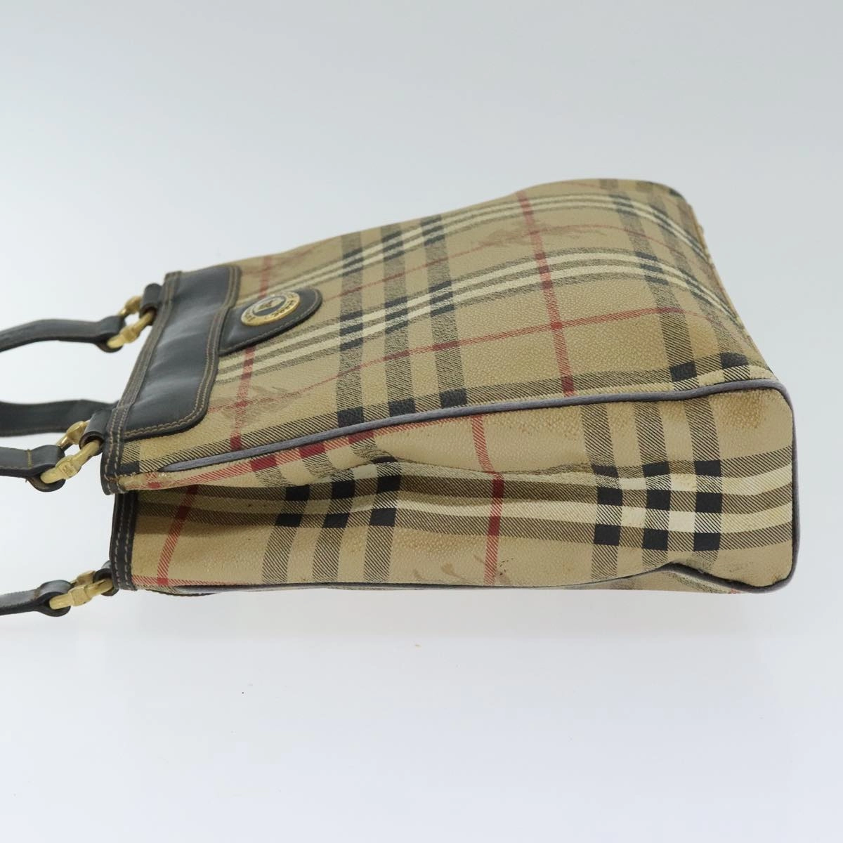 Burberry Nova Check  Canvas Shoulder Bag (Pre-Owned)