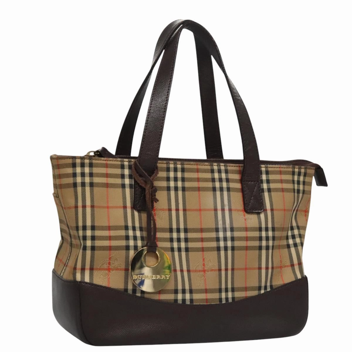 Burberry Nova Check Canvas Shoulder Bag (Pre-Owned)