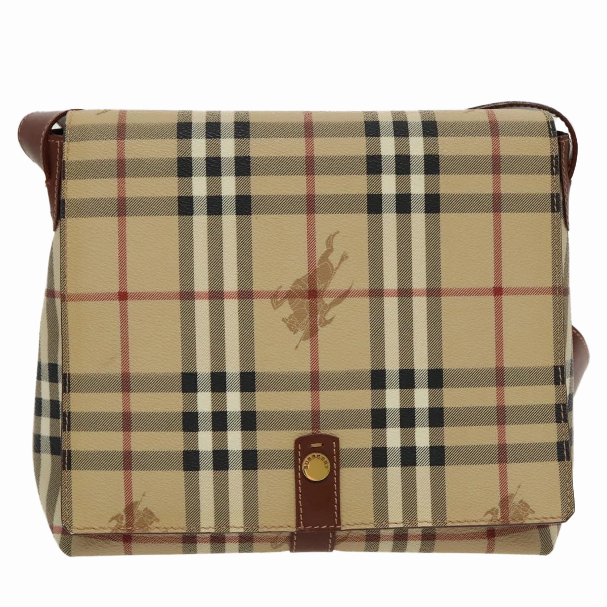 Burberry Nova Check  Canvas Shoulder Bag (Pre-Owned)