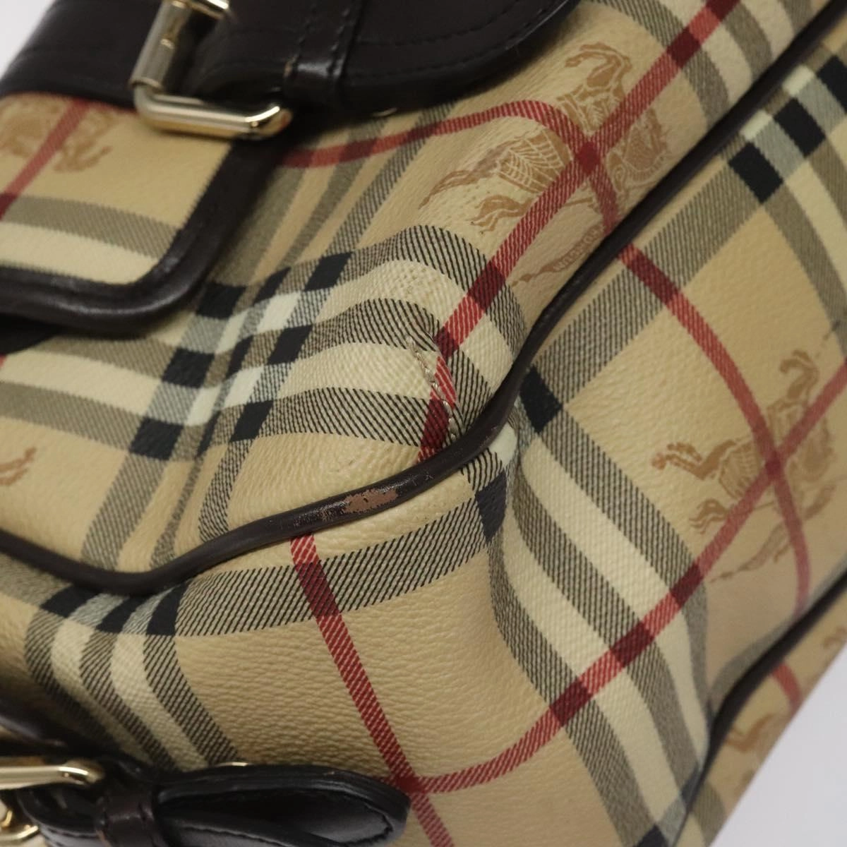 Burberry Nova Check Canvas Shoulder Bag (Pre-Owned)