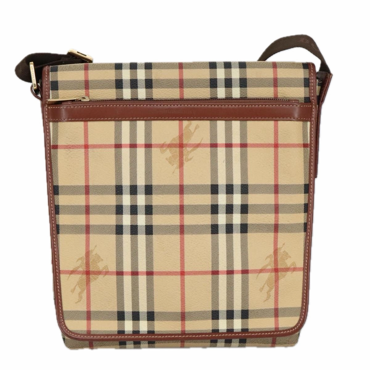 Burberry Nova Check  Canvas Shoulder Bag (Pre-Owned)