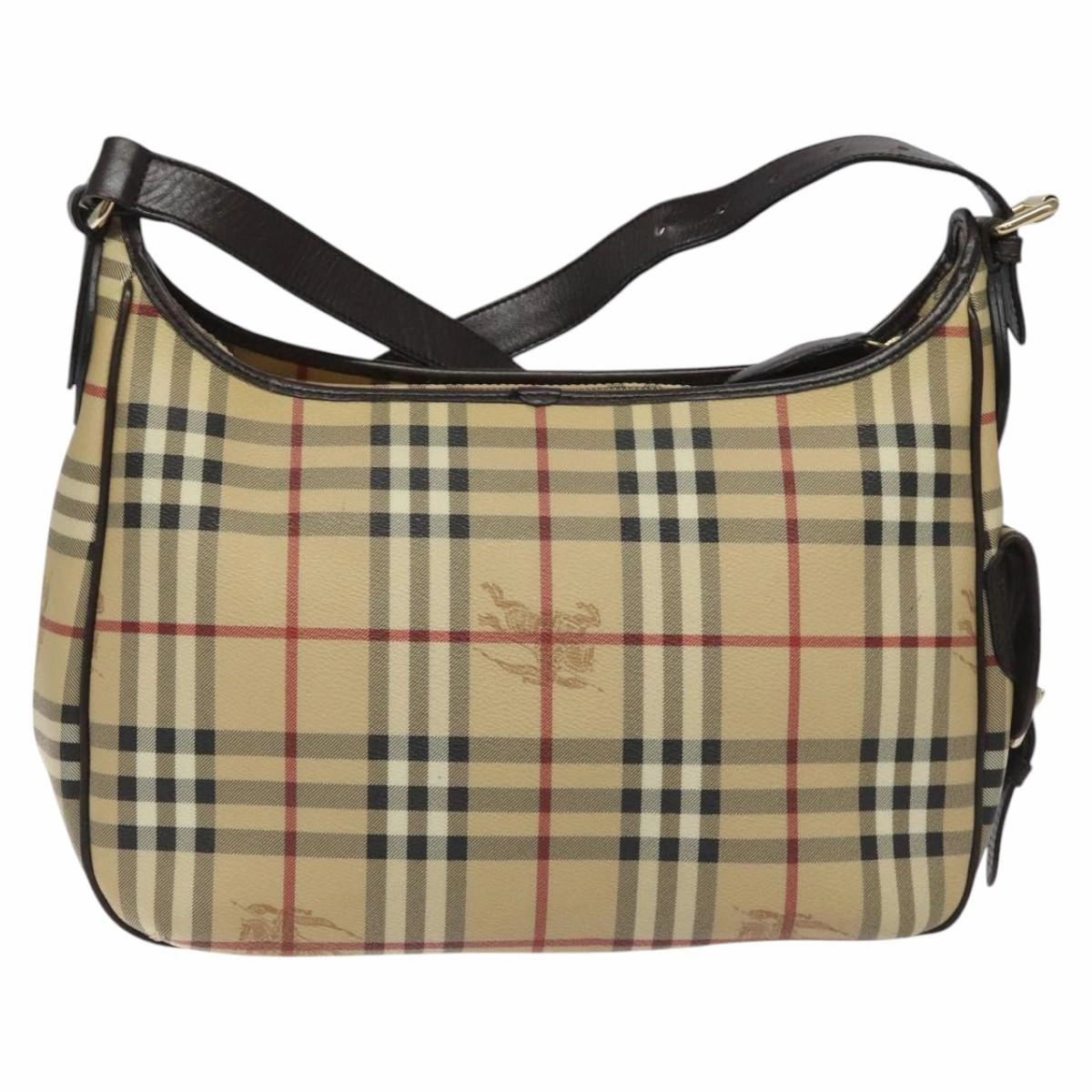 Burberry Nova Check Canvas Shoulder Bag (Pre-Owned)