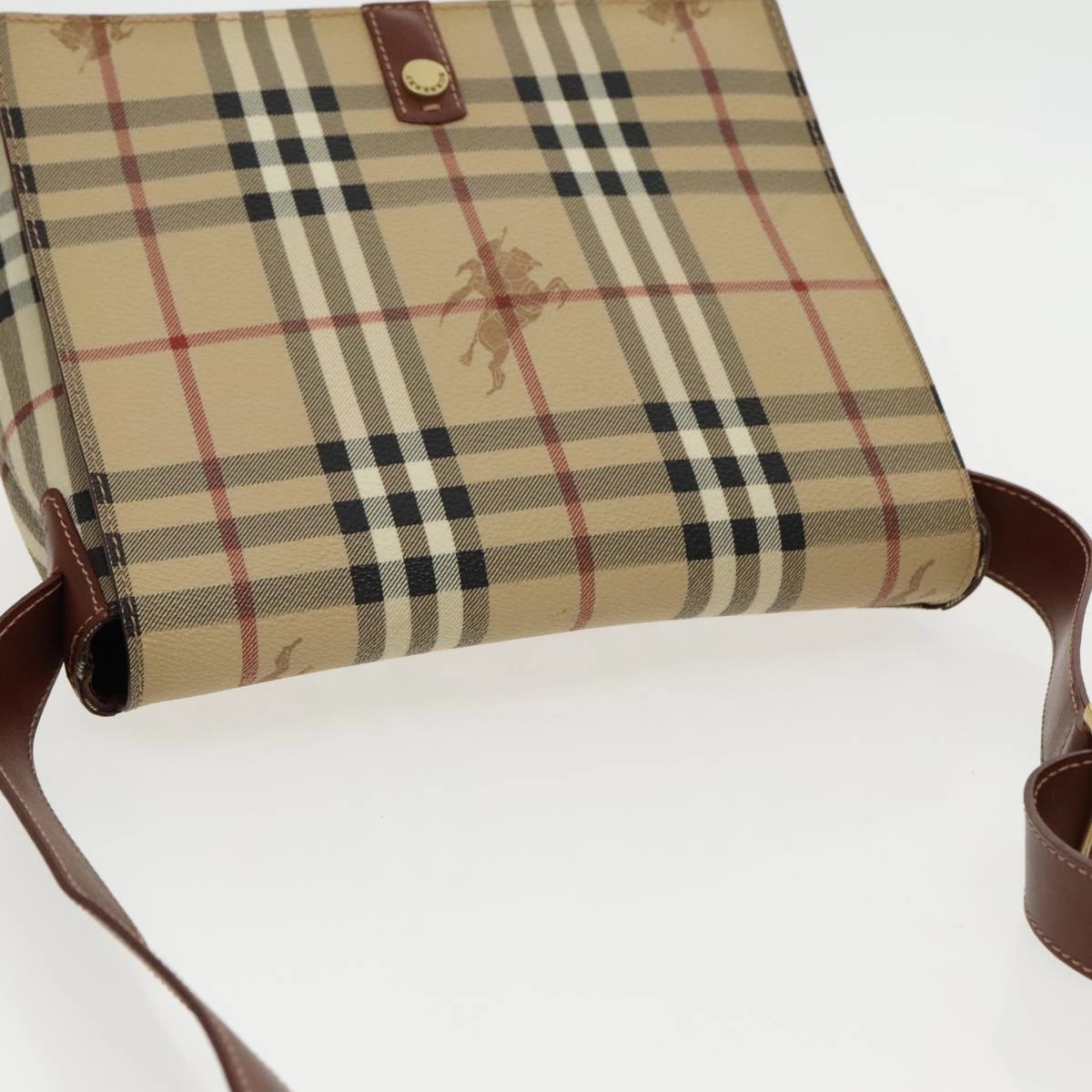 Burberry Nova Check  Canvas Shoulder Bag (Pre-Owned)