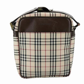 Burberry Nova Check  Canvas Shoulder Bag (Pre-Owned)