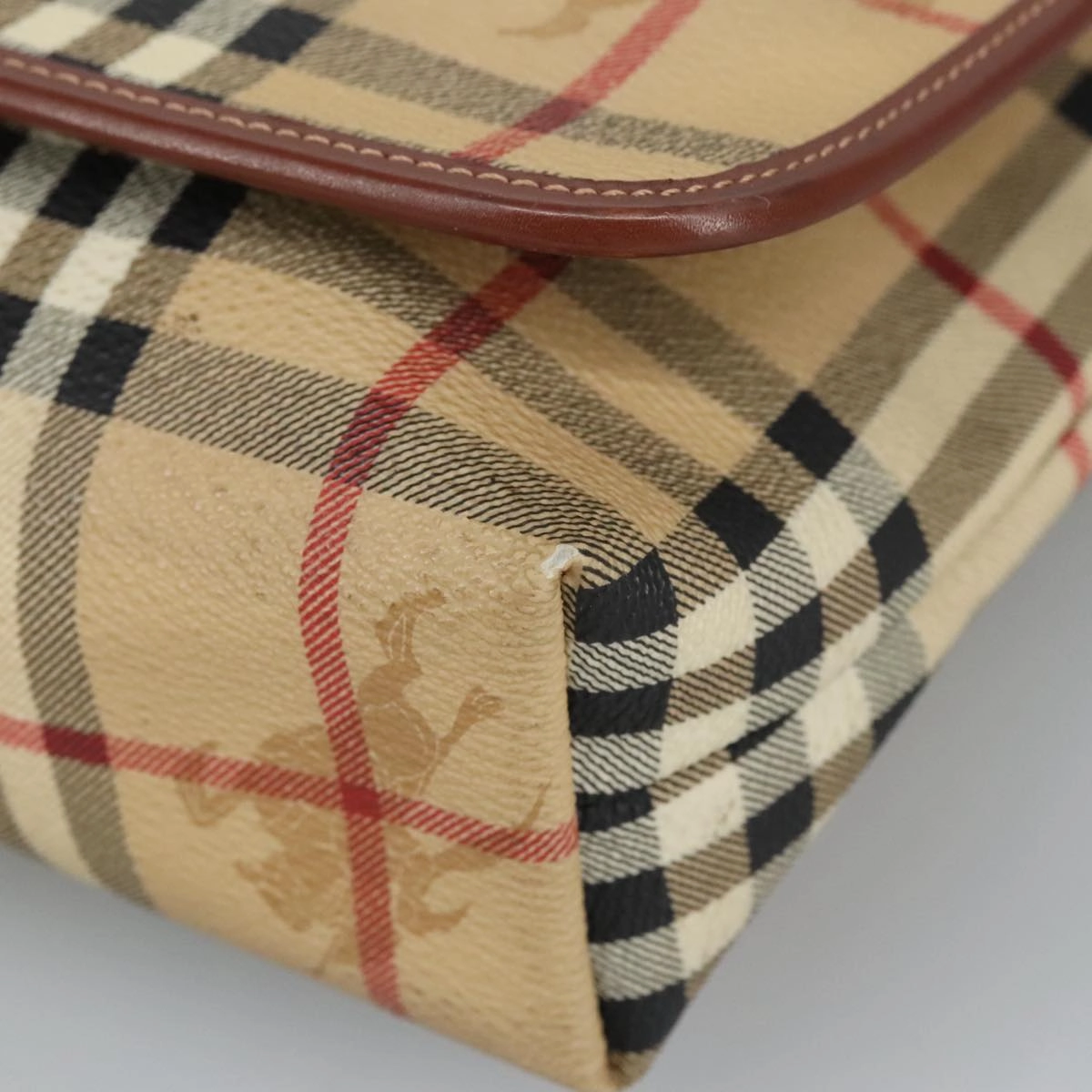 Burberry Nova Check  Canvas Shoulder Bag (Pre-Owned)