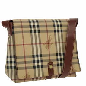 Burberry Nova Check  Canvas Shoulder Bag (Pre-Owned)