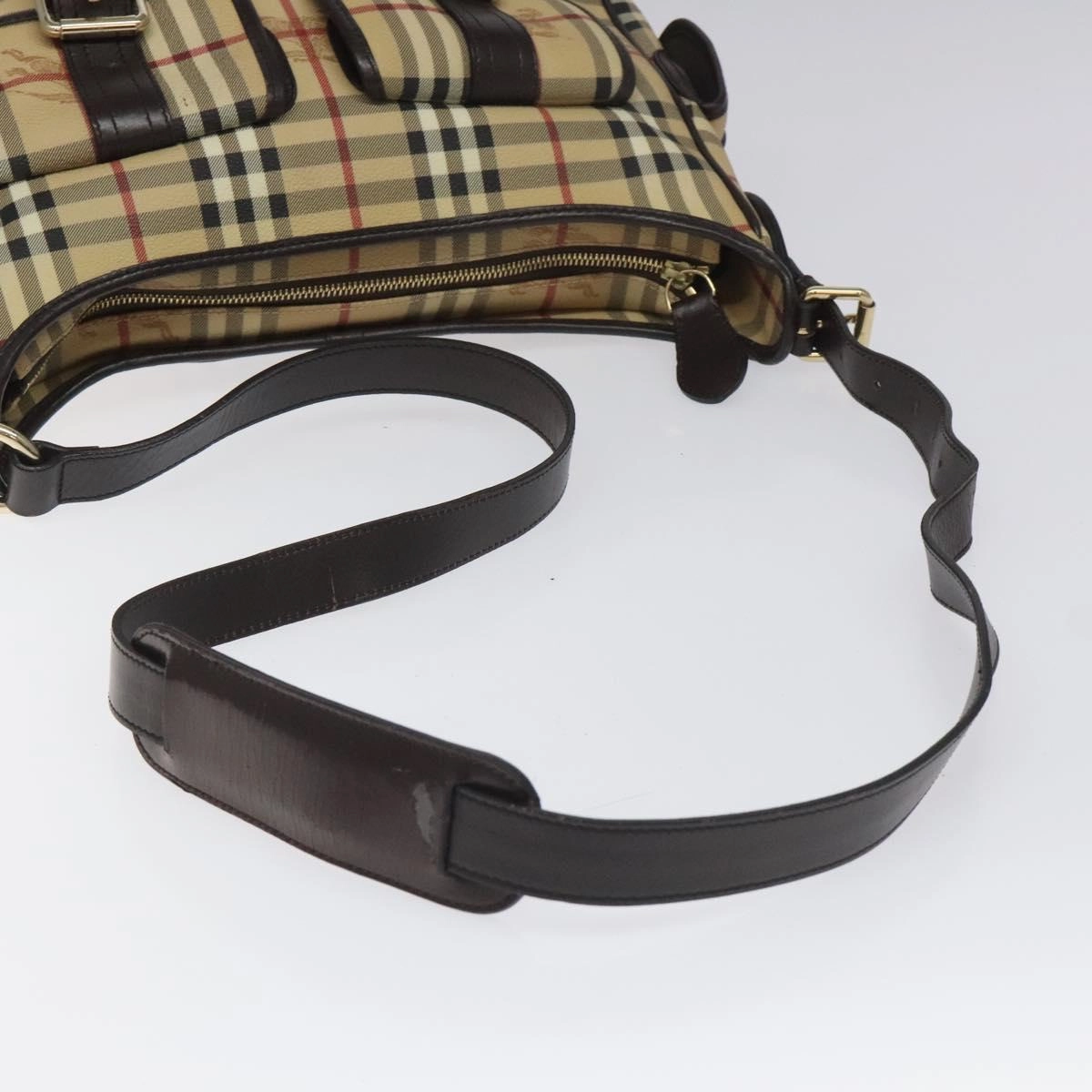 Burberry Nova Check Canvas Shoulder Bag (Pre-Owned)