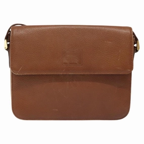 Burberry Nova Check Leather Shoulder Bag (Pre-Owned)