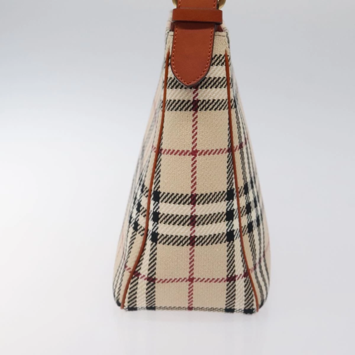 Burberry Nova Check Wool Shoulder Bag (Pre-Owned)