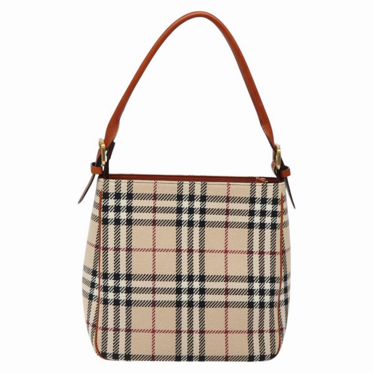Burberry Nova Check Wool Shoulder Bag (Pre-Owned)