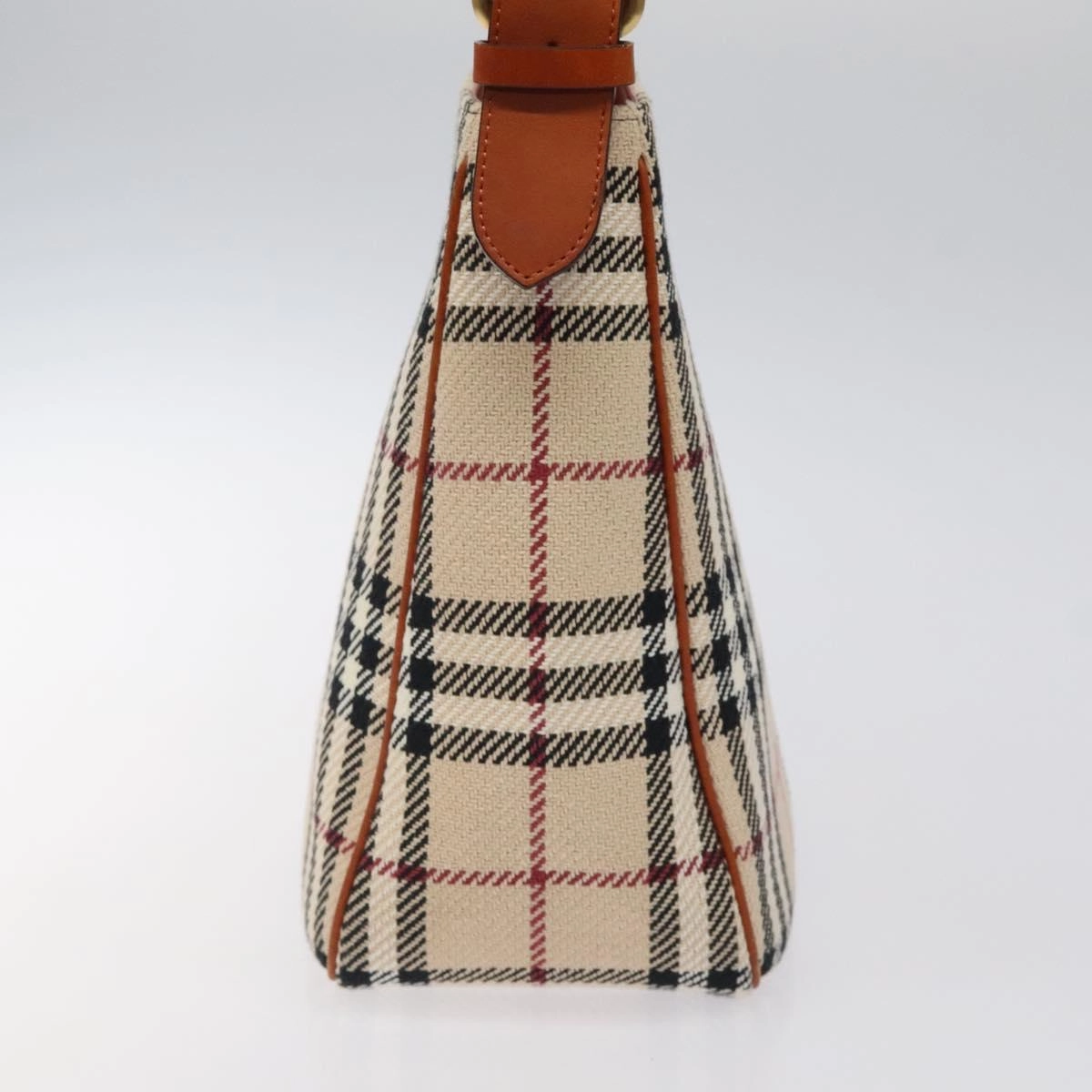 Burberry Nova Check Wool Shoulder Bag (Pre-Owned)