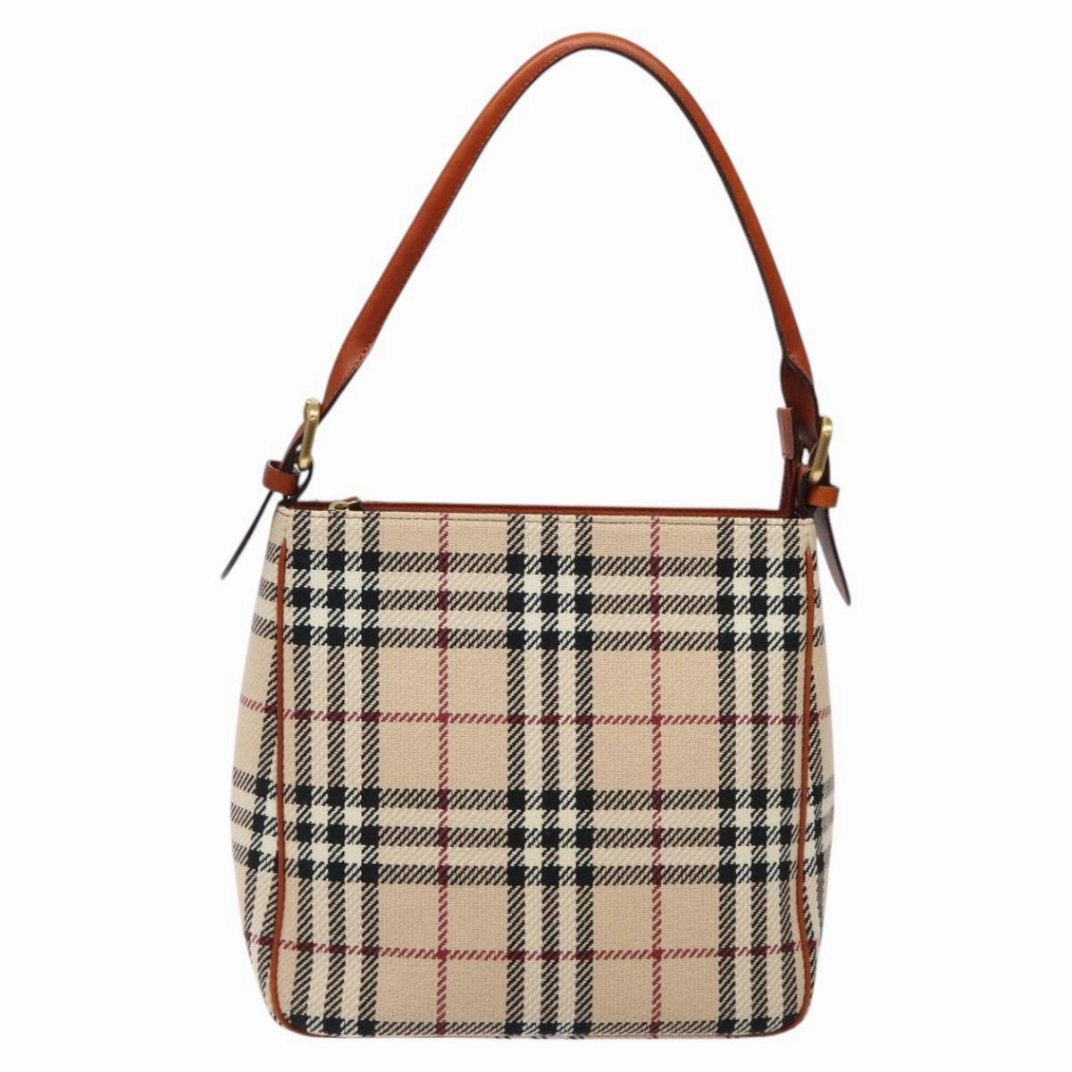 Burberry Nova Check Wool Shoulder Bag (Pre-Owned)