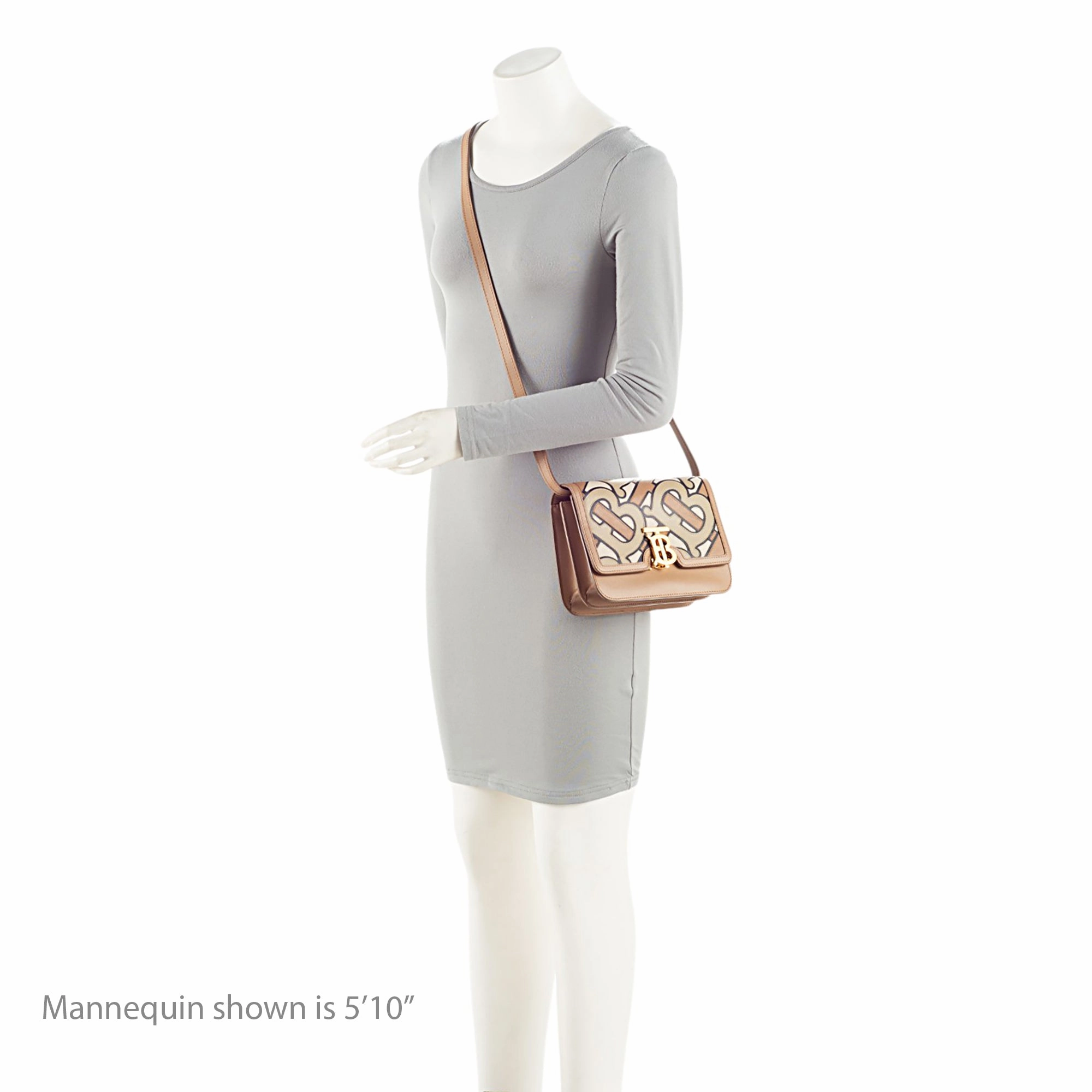 Burberry TB Monogram Leather TB Small Flap Bag