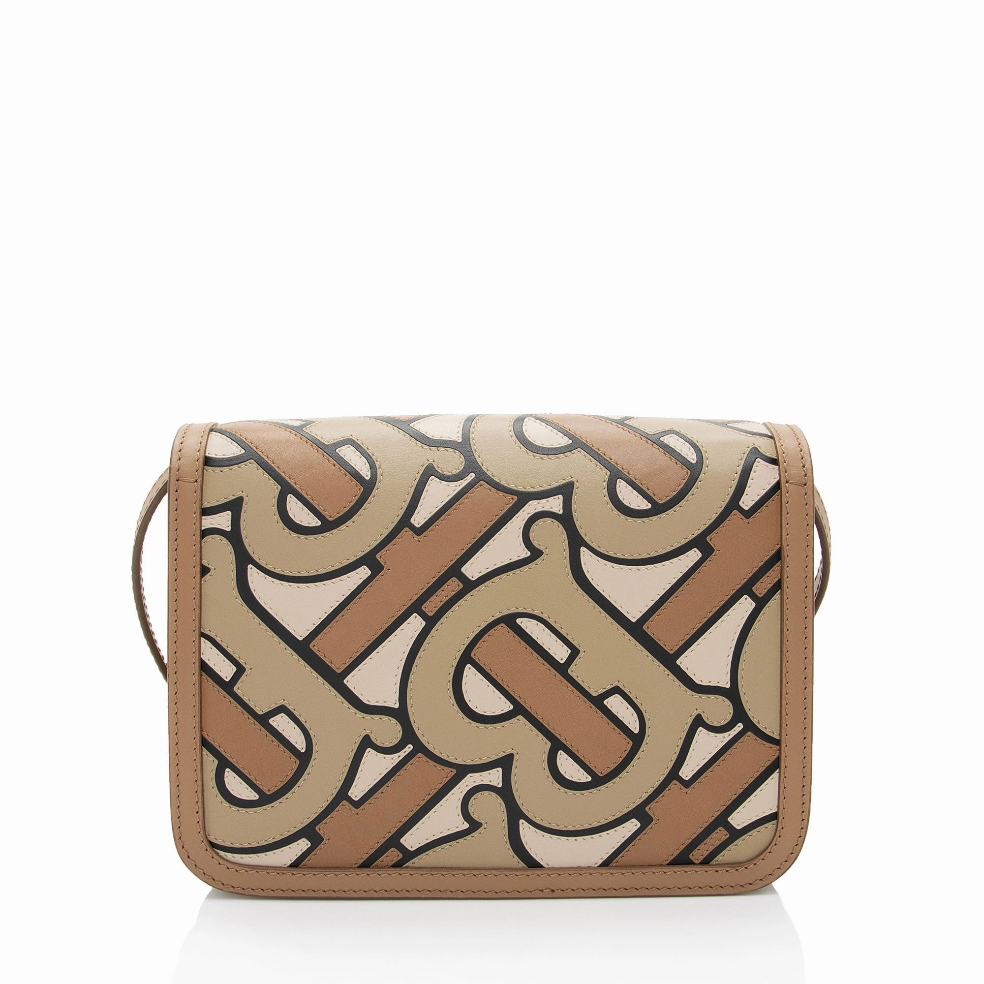 Burberry TB Monogram Leather TB Small Flap Bag