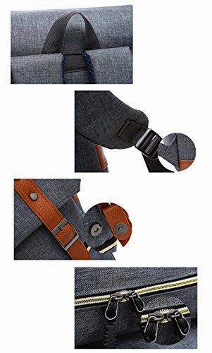 Business Canvas Laptop Backpack With Usb Charging Port School College Shoulder Bag By Yaagle