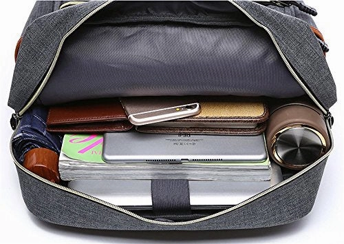 Business Canvas Laptop Backpack With Usb Charging Port School College Shoulder Bag By Yaagle