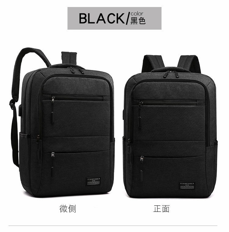 Business casual shoulder backpack USB charging large capacity bag outdoor line bag men and women new computer bag