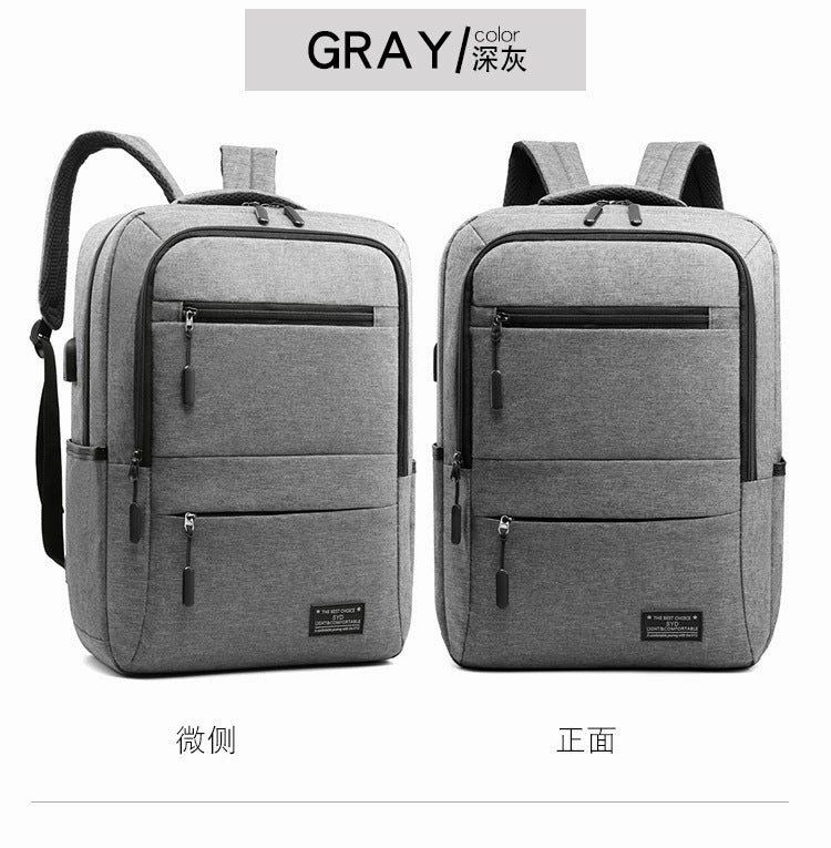 Business casual shoulder backpack USB charging large capacity bag outdoor line bag men and women new computer bag