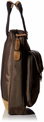 Buxton Men's Expedition Ii Trekker Laptop Brief, Olive