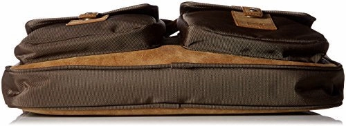 Buxton Men's Expedition Ii Trekker Laptop Brief, Olive