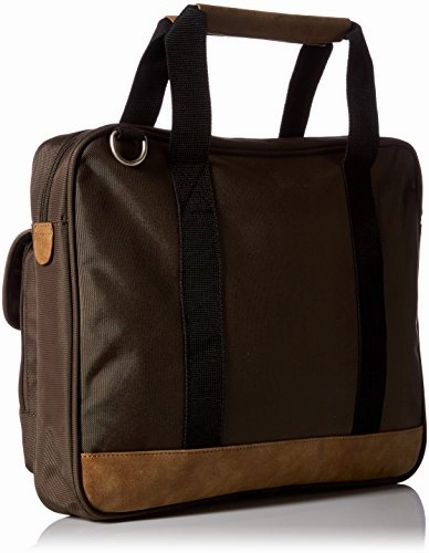 Buxton Men's Expedition Ii Trekker Laptop Brief, Olive