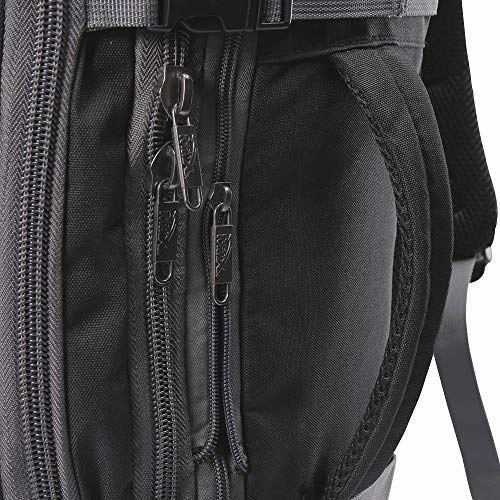 Cabin Max? Metz XL Expandable Lightweight Backpack for Men and Women - cabin bag 22x14x9 55L capacity - Approved for Most Major Airlines! (Black/Grey)