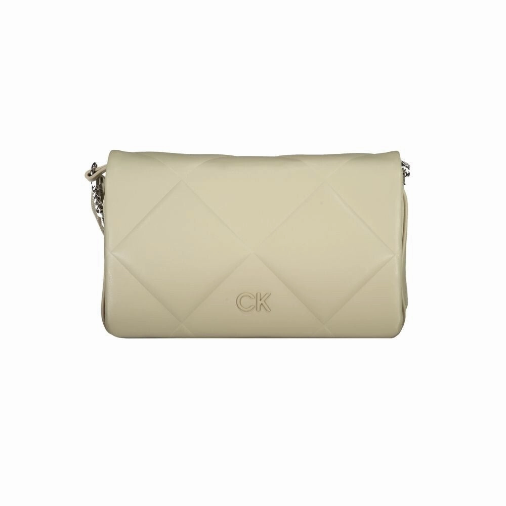 Calvin Klein Beige Cotton Women's Handbag