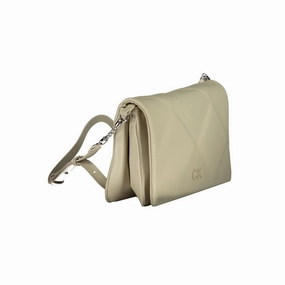 Calvin Klein Beige Cotton Women's Handbag