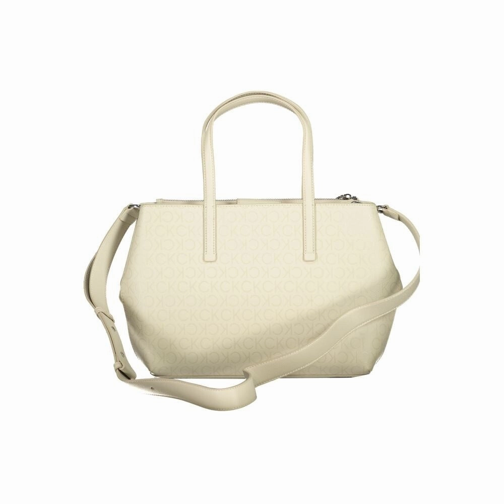 Calvin Klein Beige Polyester Women's Handbag