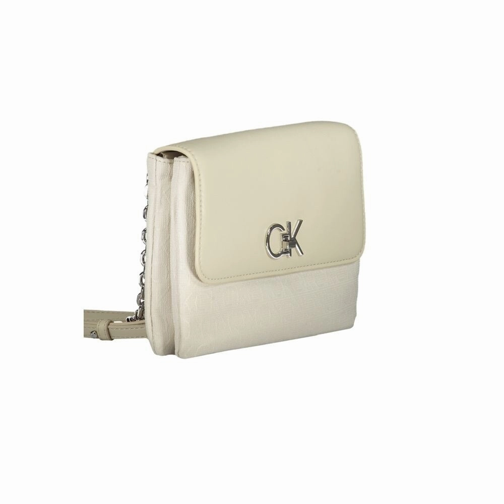 Calvin Klein Beige Polyester Women's Handbag