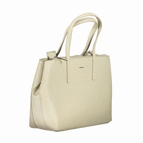 Calvin Klein Beige Polyester Women's Handbag