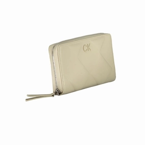 Calvin Klein Beige Polyester Women's Wallet