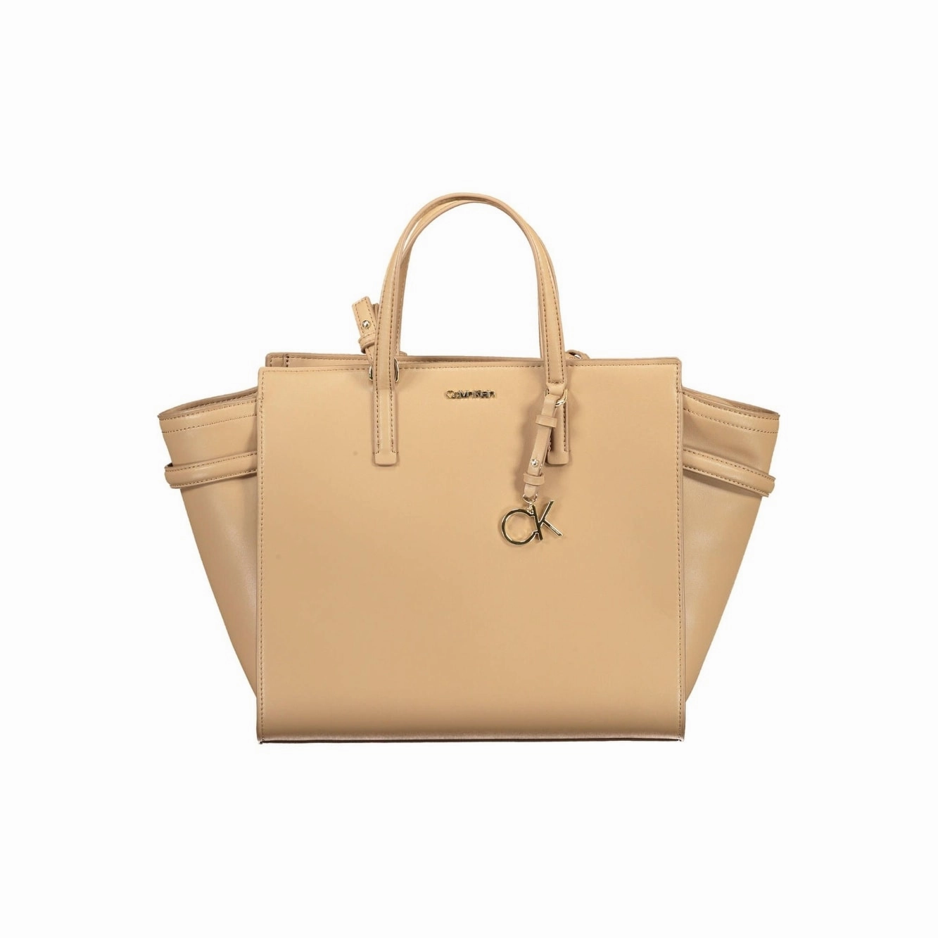 Calvin Klein Beige Polyester Women Women's Handbag