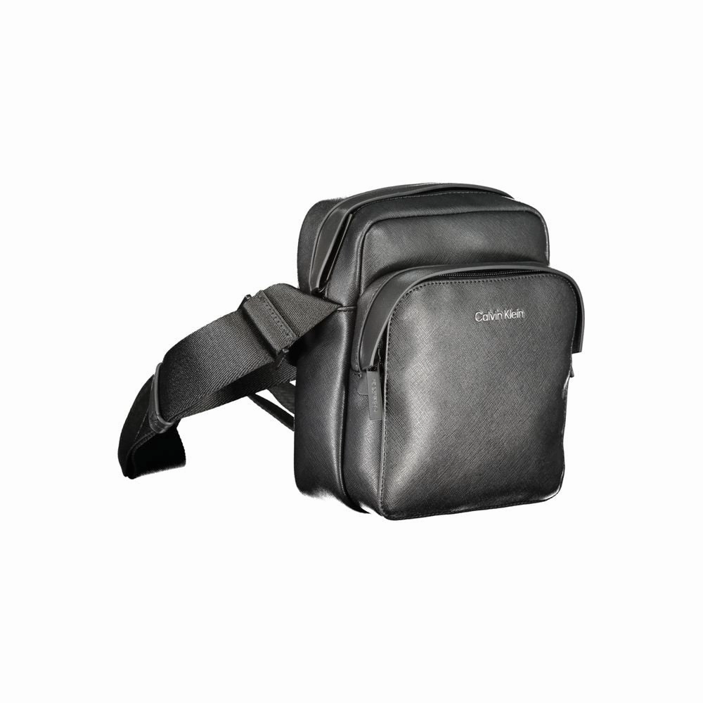 Calvin Klein Black Polyester Shoulder Men's Bag